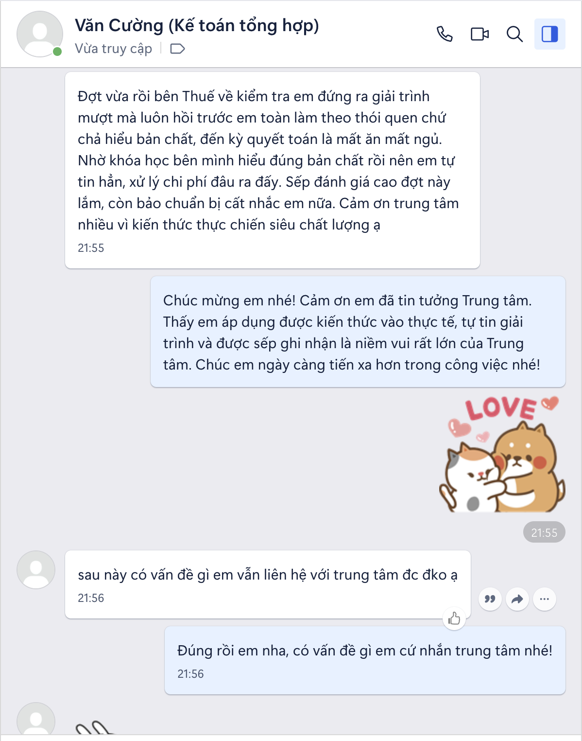 Cảm nhận học viên 5