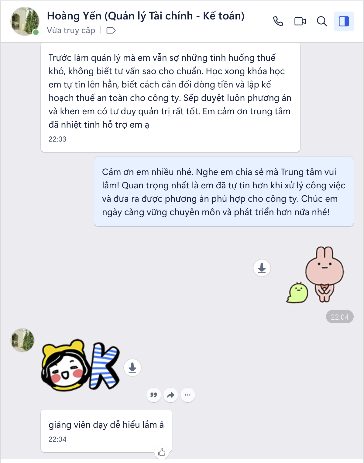 Cảm nhận học viên 7